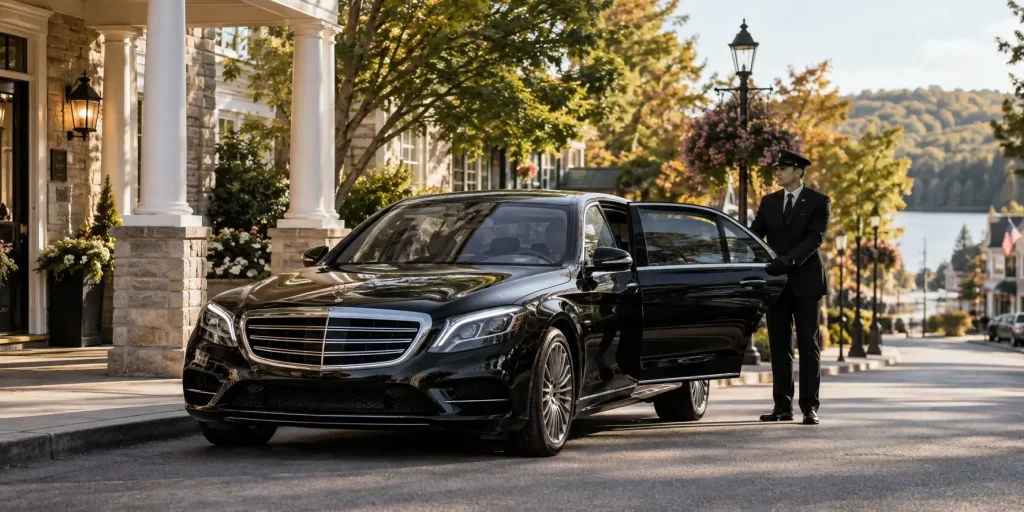 Transportation limo services Brewster with professional chauffeur